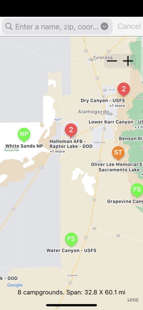 Camping Map