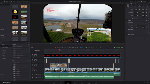 Resolve Editing Screen