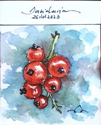 Watercolor of Berries