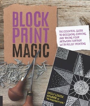 Block Print Magic Book Cover