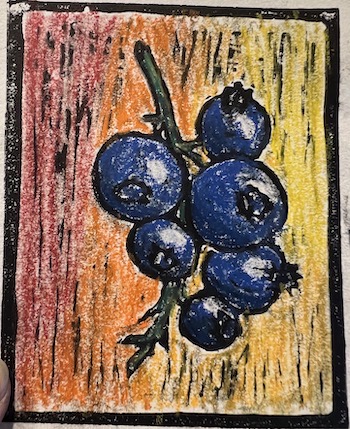 Colored Berry Print
