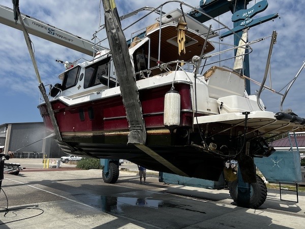 Hauling out