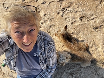 At the Beach with my Pups