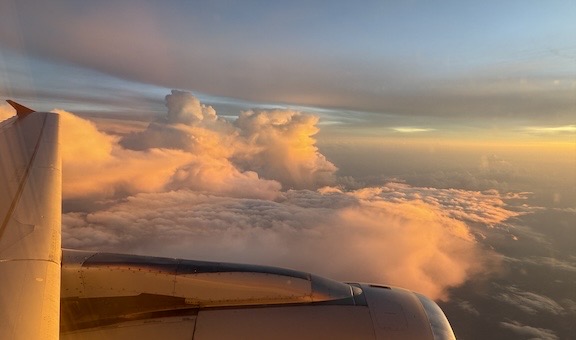 Sunset from the Plane