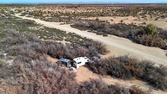 Drone Photo of Campsite