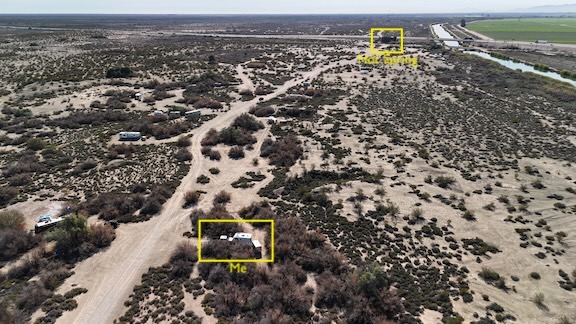 Look toward hot spring