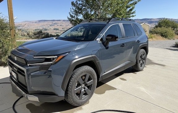 RAV4 in the driveway